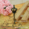 Vintage Crown Heart Alloy Keychain Pendant 57x18mm