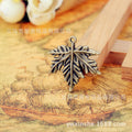 28mm Vintage Maple Leaf Alloy Charm Pendant