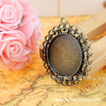 39mm Vintage Cabochon Tray Base for 25mm Cabochon