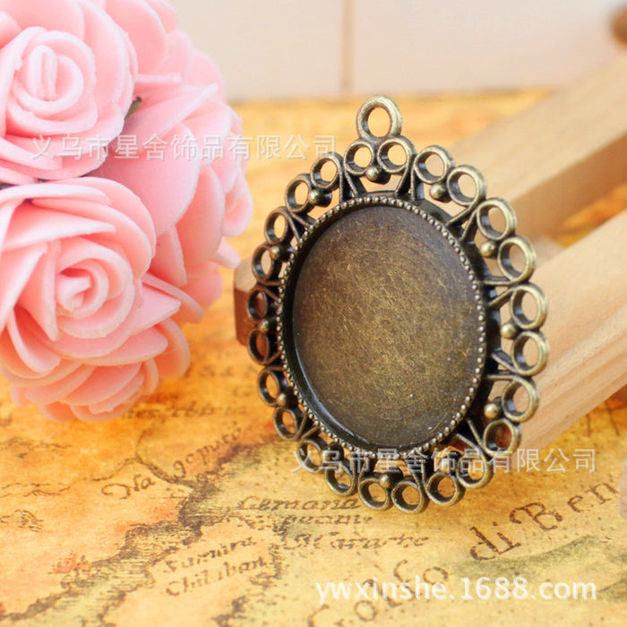 39mm Vintage Cabochon Tray Base for 25mm Cabochon