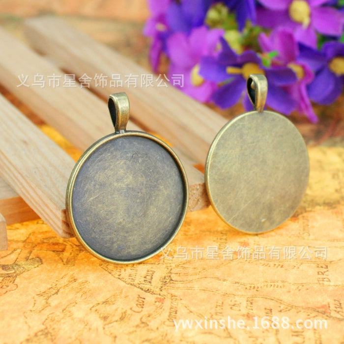 30mm Round Keychain Cabochon Tray Base Setting