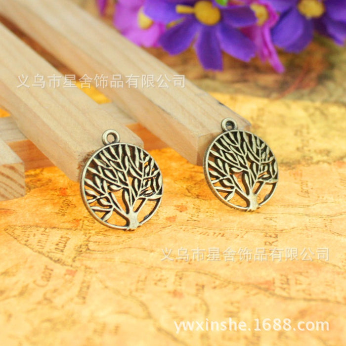 Round Tree of Life Charm Pendant 18mm