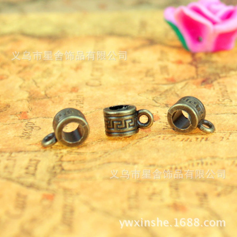5.5mm Alloy Pendant Bail Large Hole Necklace Connector
