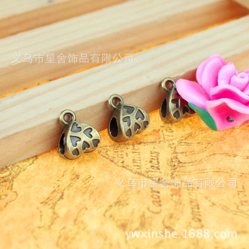 Heart Large Hole Pendant Connector 9mm