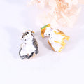 Whimsical Enamel Hedgehog Brooch in Black or Yellow view 4