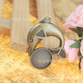 Vintage Dolphin Pendant Bezel Setting for 16mm Cabochon
