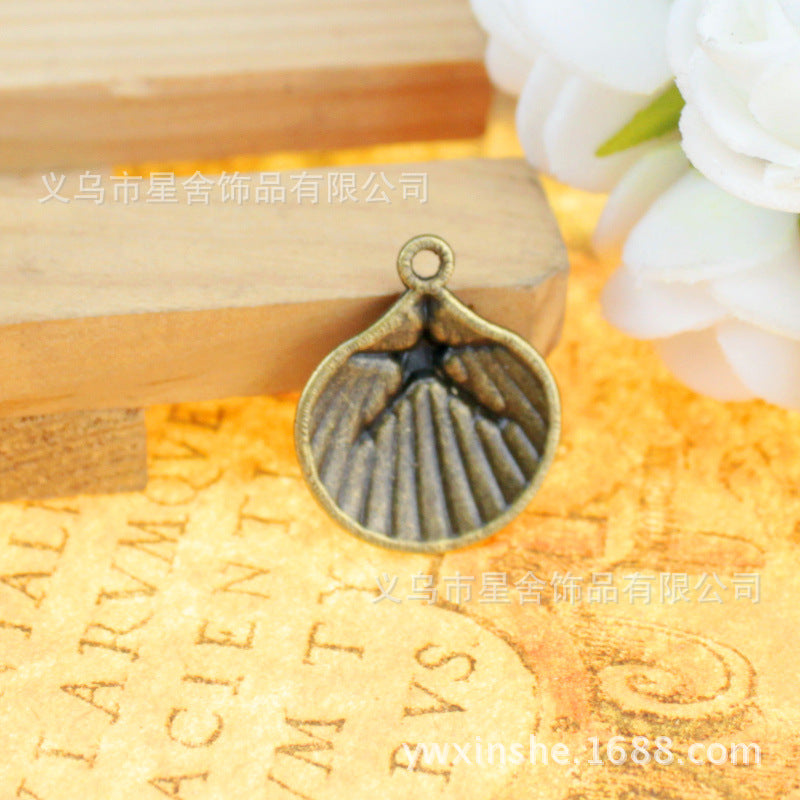 Vintage Starfish Shell Ocean Charm Pendant 22x18mm