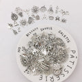 Silver-Tone Seashell Metal Charms with 12 Listed Options view 3