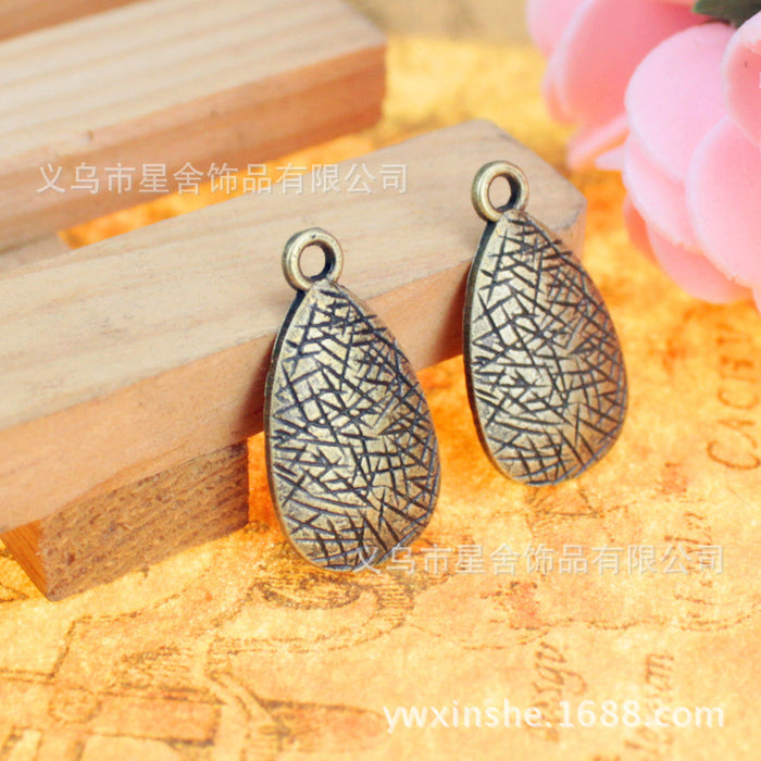 Vintage Teardrop Alloy Earring Charm Pendant 23x13mm