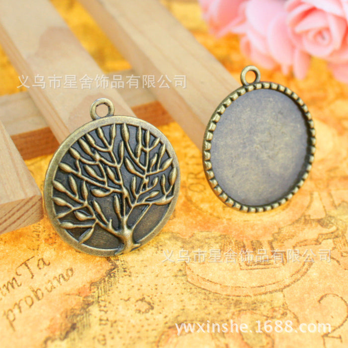 25mm Round Cabochon Tray Pendant Bezel Setting