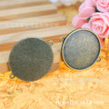 30mm Vintage Round Alloy Bezel Setting Pendant Tray