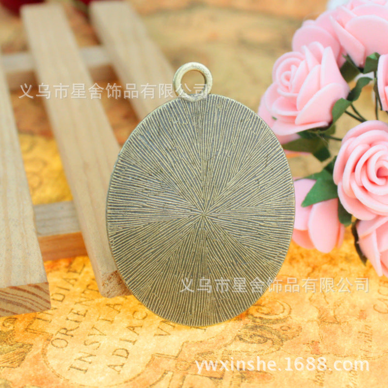 60x44mm Vintage Oval Twisted Edge Bezel Setting