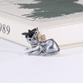 Graduation Dog Brooch with Cap and Crystal Bow in Two Colors view 7