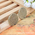 31x28mm Oval Water Ripple 2-Hole Alloy Connector