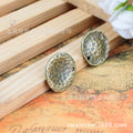 20mm Irregular Round Double Hole Alloy Connector Charm