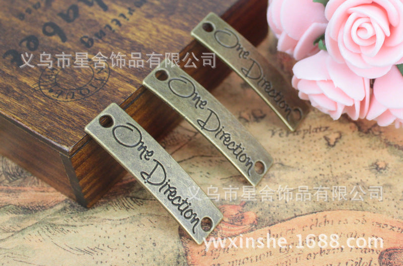 39x10mm Curved Bar Bracelet Connector Alloy Finding
