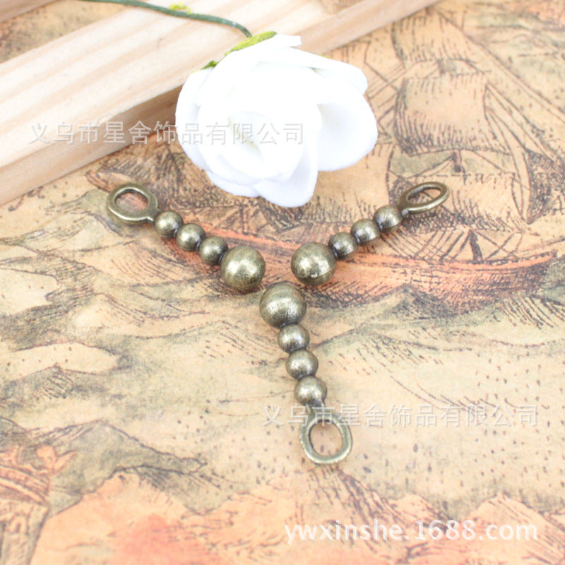 Alloy Bone Charm Pendant Zipper Pull 24x6mm