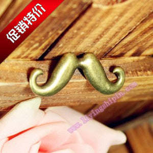 44x16mm Alloy Gentleman Mustache Charm Pendant