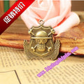 Alloy Skull Badge Charm Pendant 36x33mm for DIY Jewelry