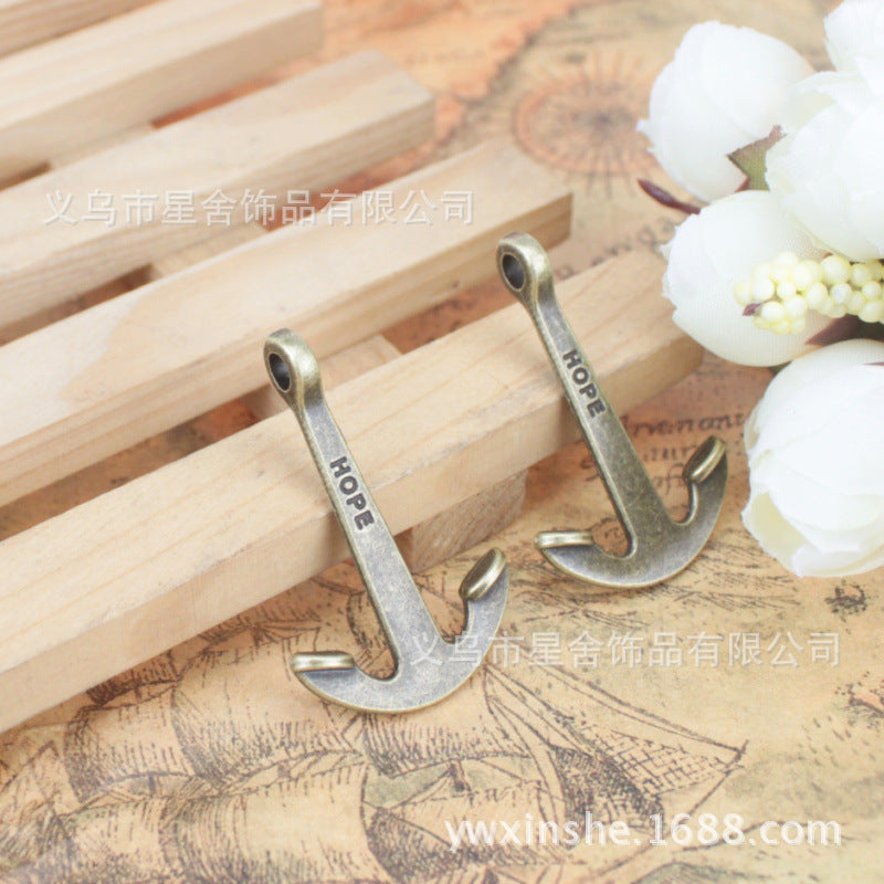 40×26mm Alloy Anchor HOPE Charm Pendant Nautical Sailor Style