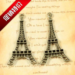 43x23mm Openwork Eiffel Tower Alloy Charm Pendant