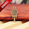 31.5x13mm Alloy Bow Lollipop Charm Pendant