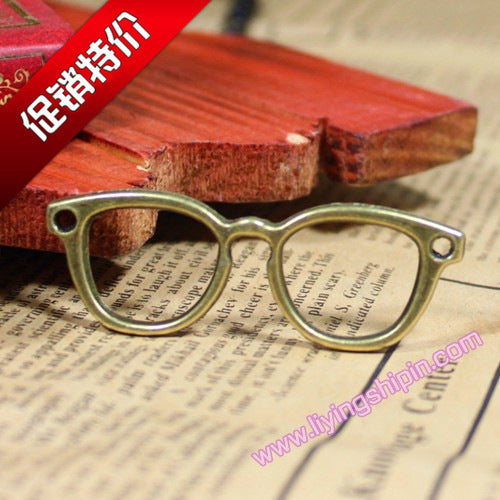 56x19mm Alloy Eyeglass Frame Charm Pendant for DIY Jewelry