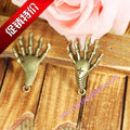 3D Skull Claw Alloy Charm Pendant 41x26mm