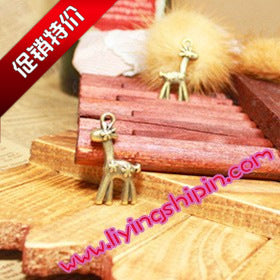 30x16mm Double-Sided Giraffe Charm Pendant for DIY Jewelry