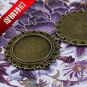 30mm Round Pendant Tray Bezel Setting for 20mm Cabochon