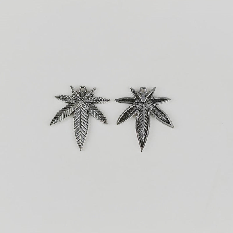 Small Maple Leaf Charm Pendant 25x22mm