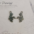 30mm Four Seasons Girl Alloy Charm Pendant