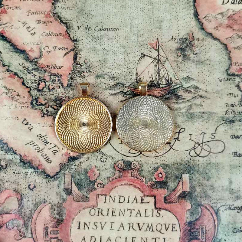 30mm Round Cabochon Tray Bezel Setting Pendant