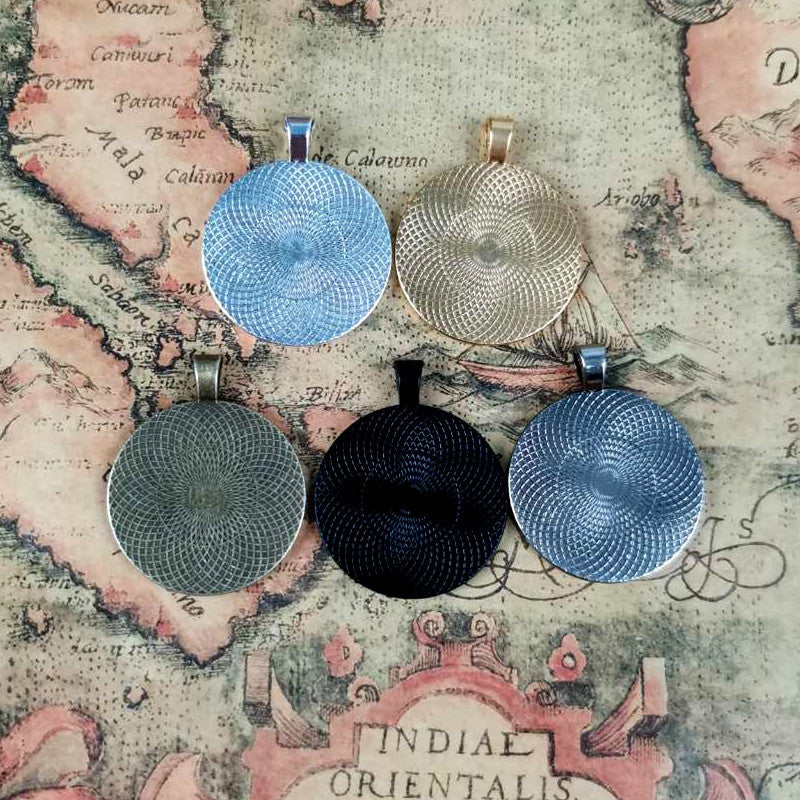 30mm Round Cabochon Tray Bezel Setting Pendant