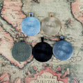 Round Textured Cabochon Pendant Tray Jewelry Making Component view 2