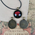 Round Cabochon Pendant Settings in Four Metal Finishes view 4