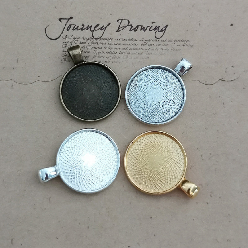20mm Cabochon Tray Bezel Setting Pendant Base