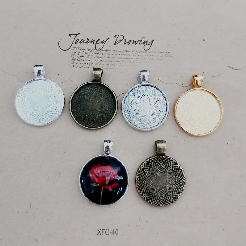 20mm Cabochon Tray Bezel Setting Pendant Base