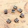Barrel Style Large Hole Pendant Bails in Three Metal Finishes view 2