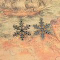 Detailed Snowflake Metal Charms in Bronze and Silver Tone Finishes view 2