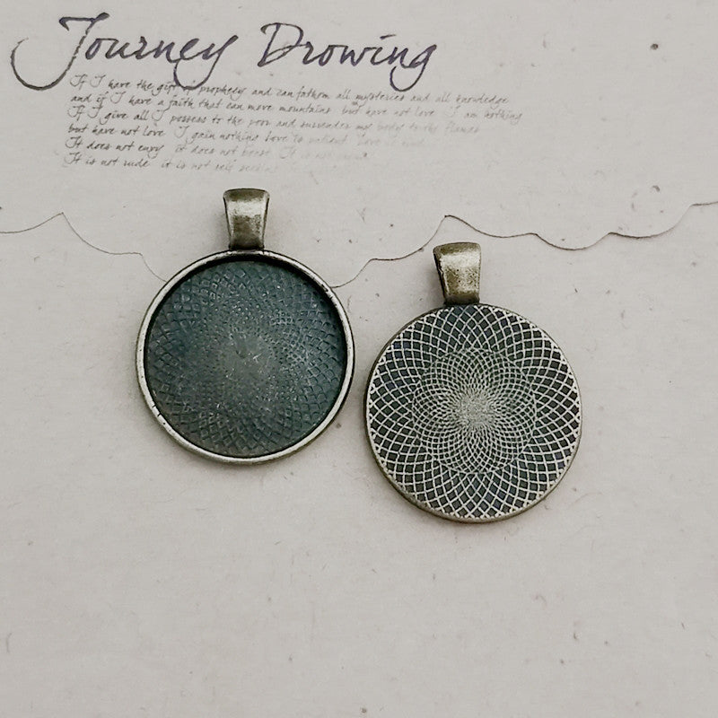 20mm Cabochon Tray Bezel Setting Pendant Base