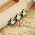 Vintage Thick Five-Point Star Alloy Charm 10mm