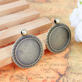 Sunflower Round Pendant Tray Jewelry Making Component view 3
