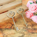 Vintage Heart Key Alloy Charm Pendant