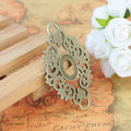Oval Floral Connector Metal Charm in 3 Finishes for Jewelry Crafts view 3