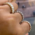 Emerald-Cut Full Eternity Band In Three Metal Tones view 2