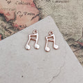 Double Music Note Metal Pendant Charm For Jewelry Making view 7