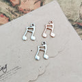 Double Music Note Metal Pendant Charm For Jewelry Making view 2