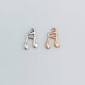 Double Music Note Metal Pendant Charm For Jewelry Making view 5