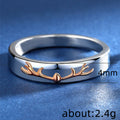 Two Tone Antler Open Ring in Two Designs Jewelry Accessory view 5